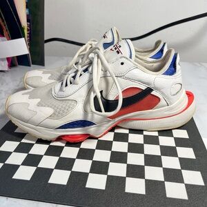 Nike Air Zoom Division Sneakers Men’s 7.5 White Black Game Royal Running Shoes